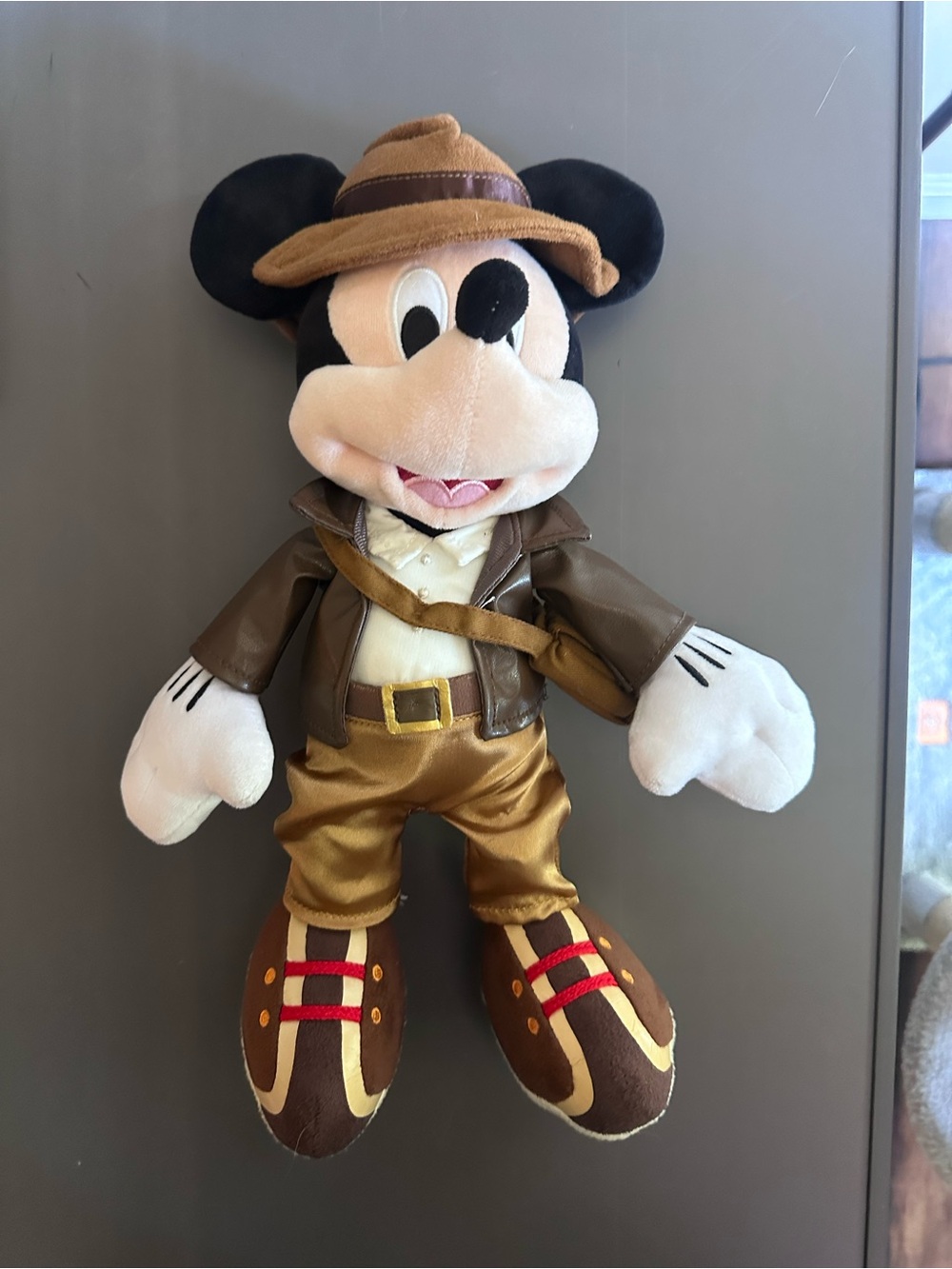 Disney Parks Indiana Jones Mickey Mouse Plush 15” Stuffed Animal